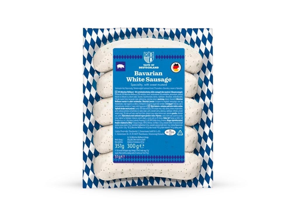 Taste of Deutschland bijela kobasica na bavarski način 351 g Akcija u trgovini Lidl