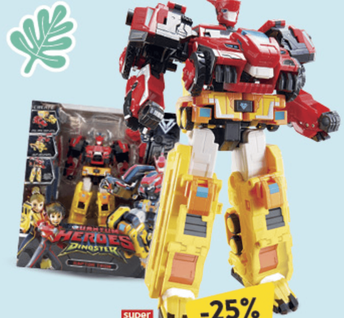 FIGURA TRANSFORMABLE ROBOT DINOSTER - Akcija u trgovini Konzum