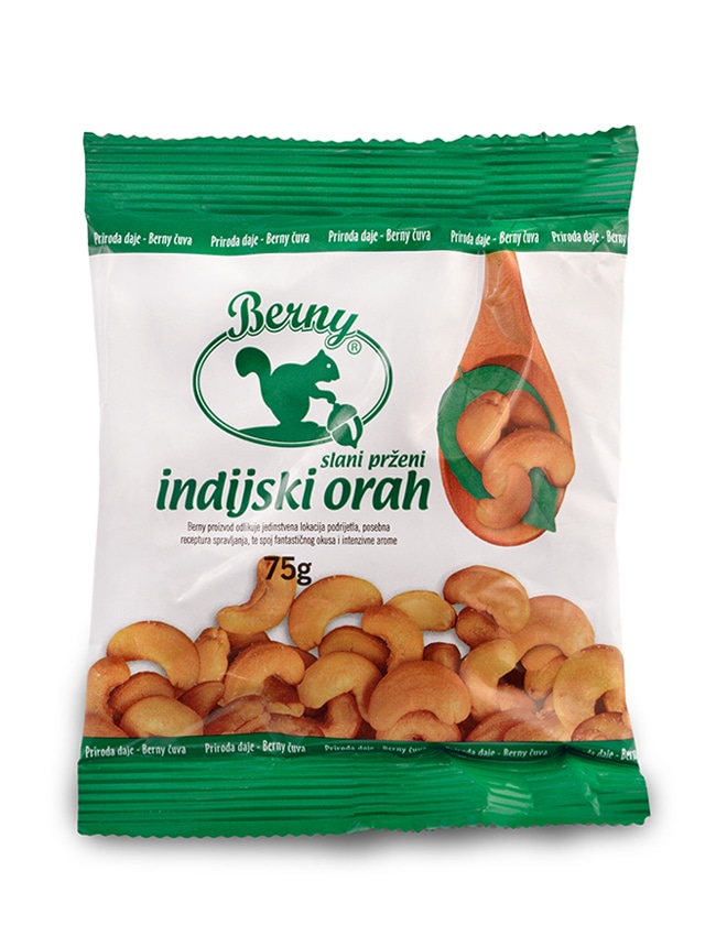 Berny Indijski orah pečeni 75g - Akcija u trgovini Pivac