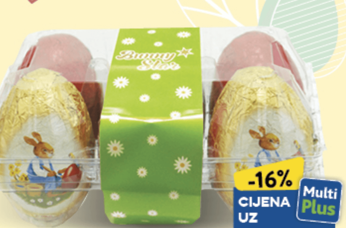 Bunny Star Jaja 6/1, 150g - Akcija u trgovini Konzum