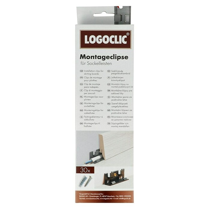 Spojnice za lajsne 30 kom. LOGOCLIC - Akcija u trgovini Bauhaus