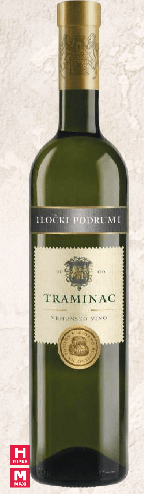 Iločki podrumi Traminac 0,75 L - Akcija u trgovini Tommy