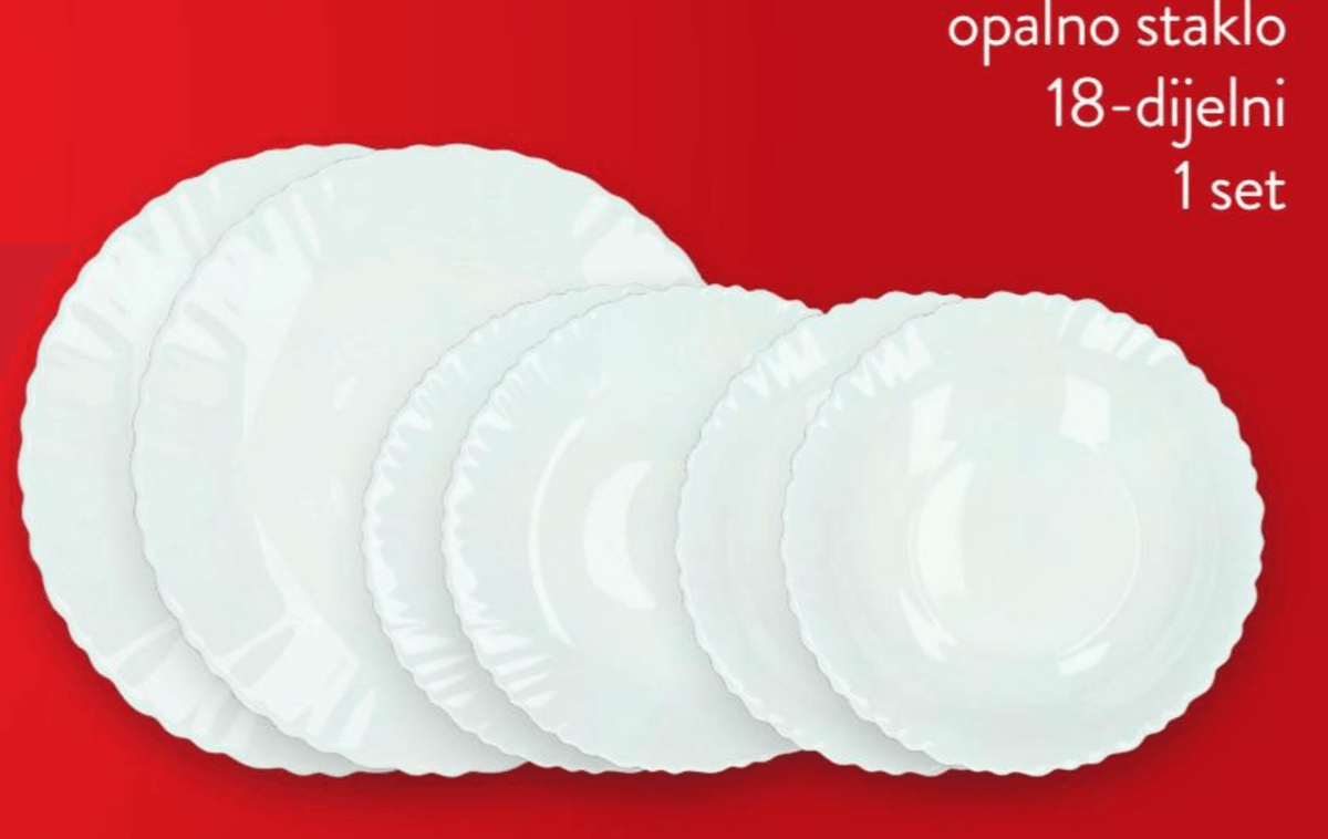 Set tanjura Torino 18-dijelni - Akcija u trgovini Interspar