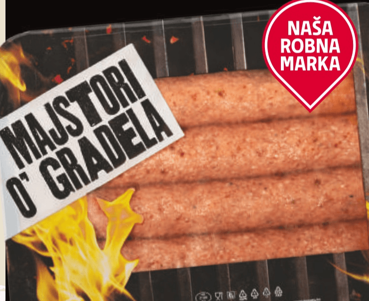 Naša robna marka Šiš ćevapčići 500 g - Akcija u trgovini Tommy