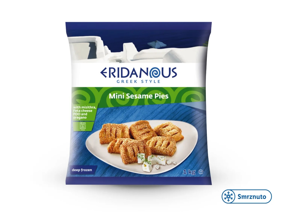 ERIDANOUS Jastučići punjeni sirom, sezamom i origanom 1 kg - Akcija u trgovini Lidl