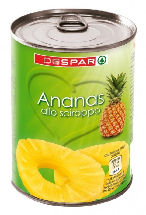 Kompot ananas kolutići DESPAR 565 g - Akcija u trgovini Interspar