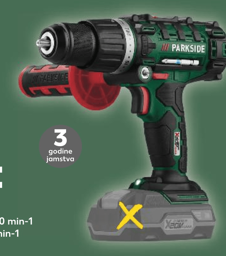 Parkside Akumulatorska udarna bušilica - Akcija u trgovini Kaufland