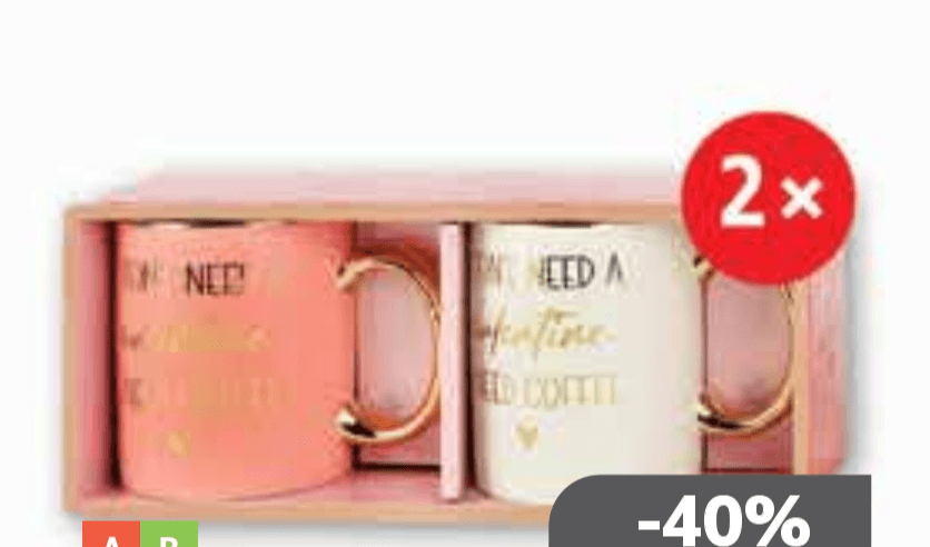 Set šalica 2x, 360 ml - Akcija u trgovini Plodine