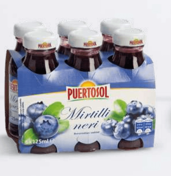 Nektar Borovnica 6 x 125 ml PUERTOSOL - Akcija u trgovini Eurospin