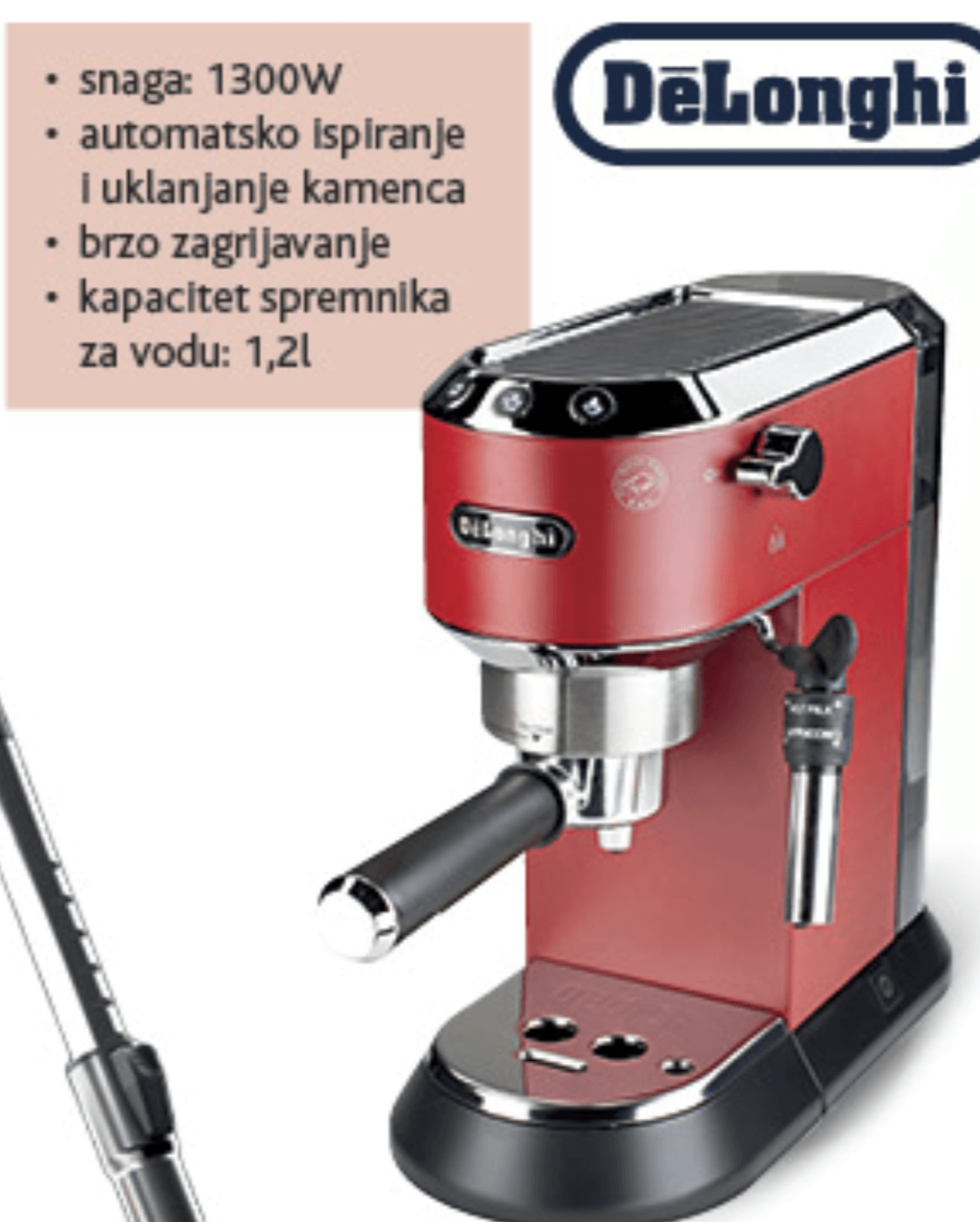 DeLonghi Aparat za kavu EC685.R - Akcija u trgovini Konzum