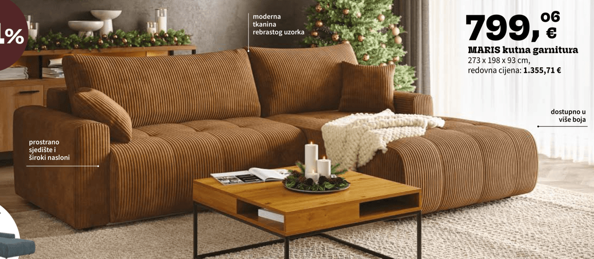 MARIS kutna garnitura - Akcija u trgovini Prima