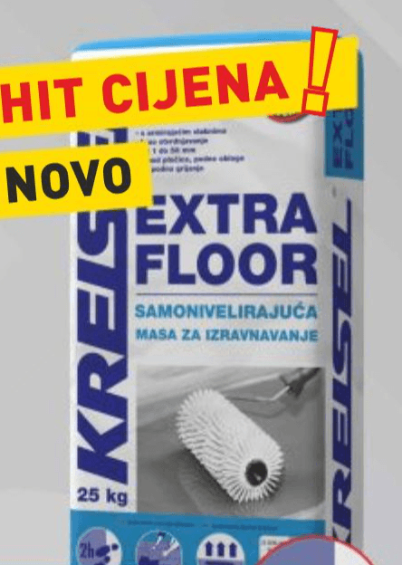 Kreisel Extra Floor samonivelirajuća masa za izravnavanje 25 kg - Akcija u trgovini Merkury
