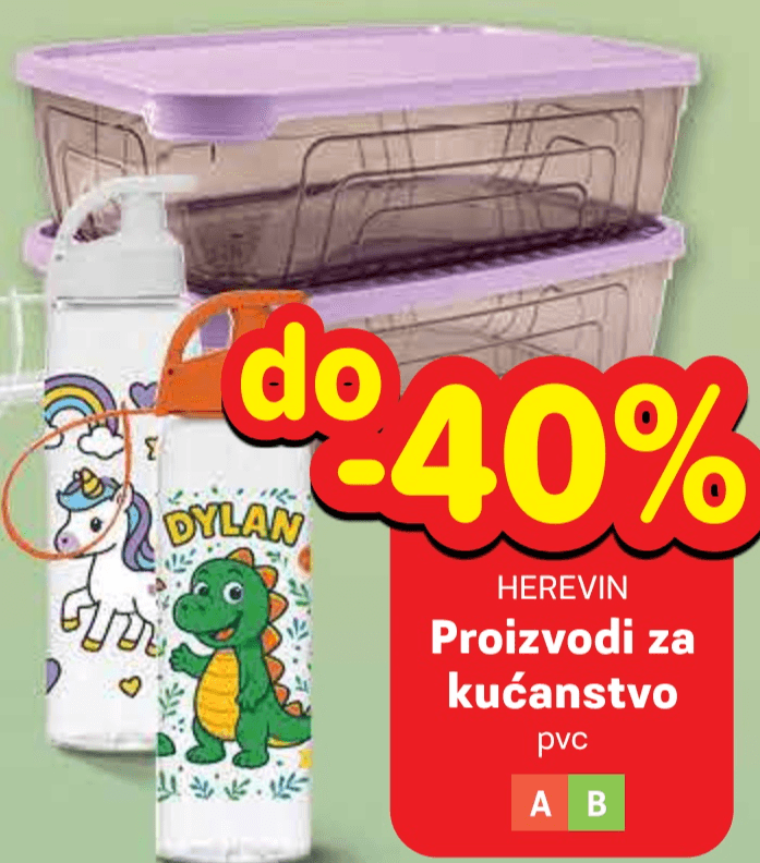 Herevin Proizvodi za kućanstvo - Akcija u trgovini Plodine