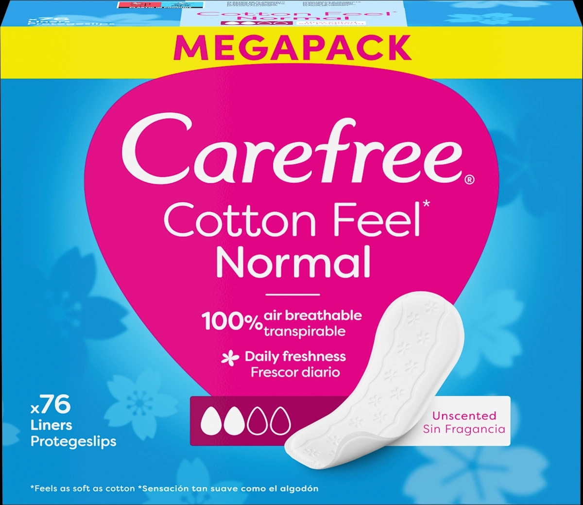 Carefree Cotton Feel Fresh Normal Megapack 76kom - Akcija u trgovini Žabac