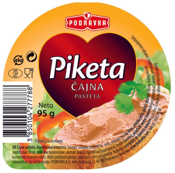 Piketa Pašteta 95 g Podravka - Akcija u trgovini Kaufland