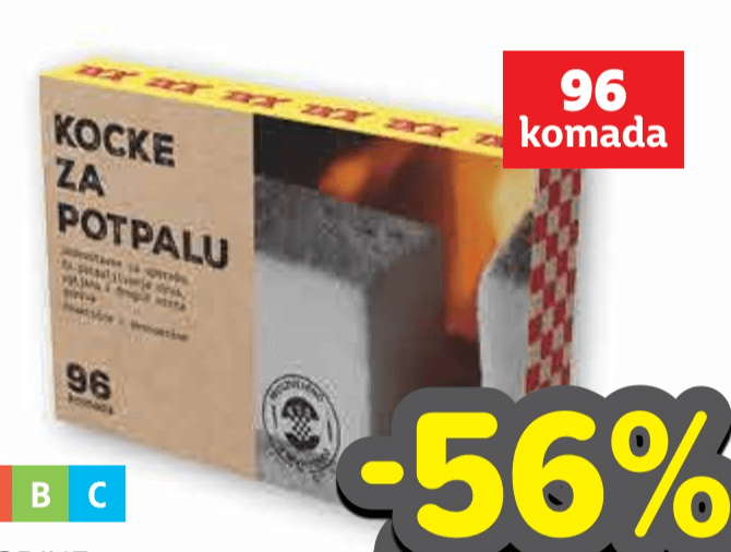 Plodine kocke za potpalu 96 komada Akcija u trgovini Plodine