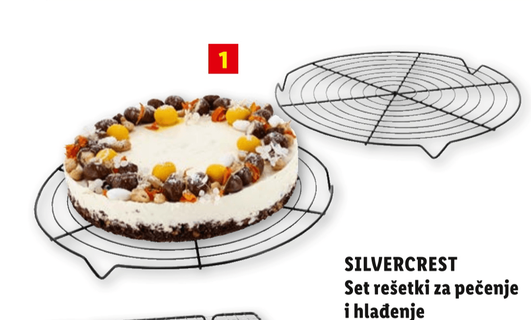 SILVERCREST Set rešetki za pečenje i hlađenje 2 komada u setu - Akcija u trgovini Lidl