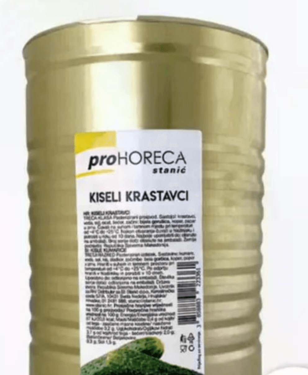 ProHoreca Kiseli krastavci 5 kg/ 2,2 kg - Akcija u trgovini Stanić Diskont