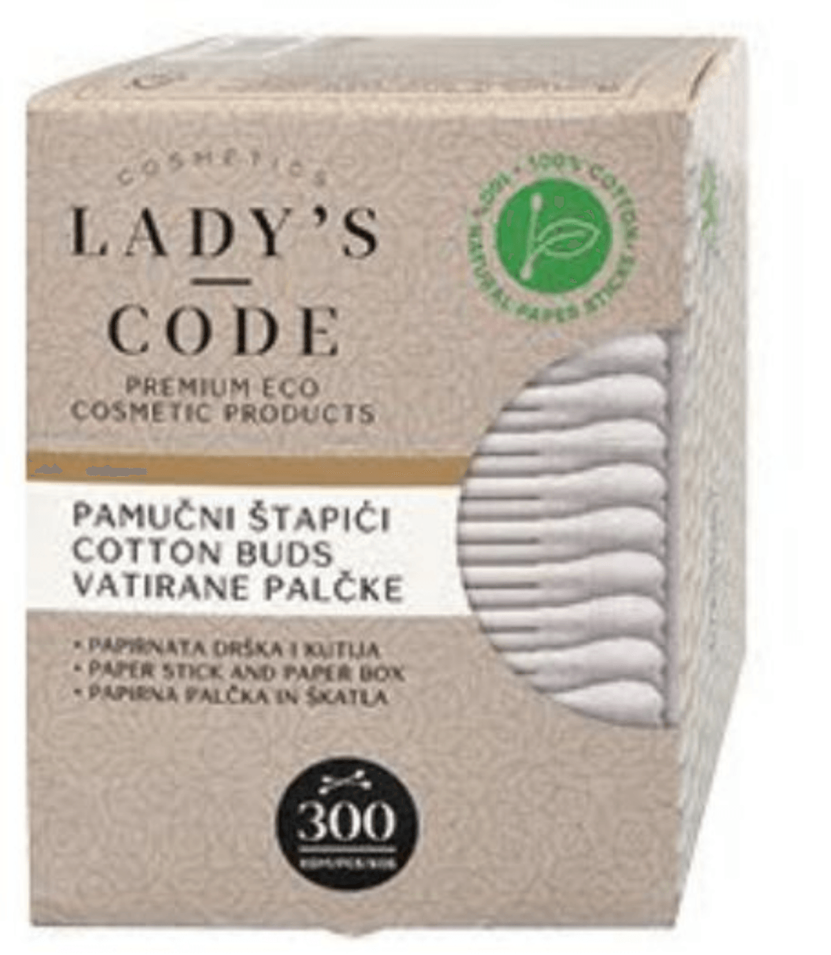 Lady's Code Higijenski Štapići 300 kom. - Akcija u trgovini Dm