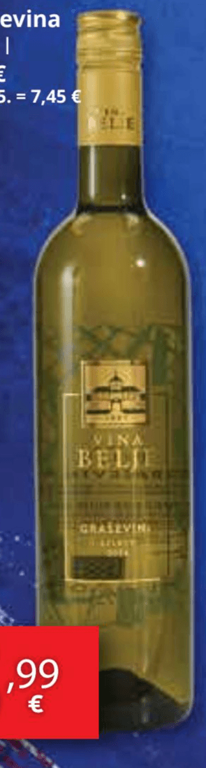 Belje Vino Graševina 0,75 l - Akcija u trgovini Djelo