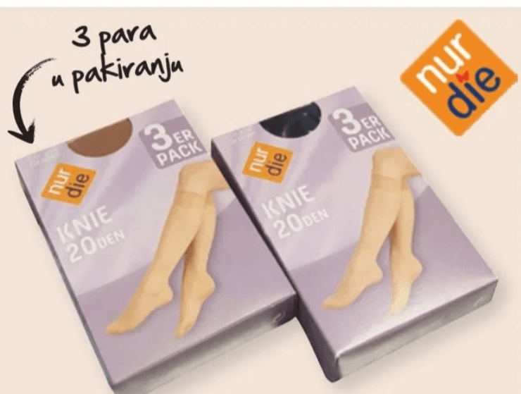 Ženske dokoljenke Nur Die 3 para u pakiranju - Akcija u trgovini Spar
