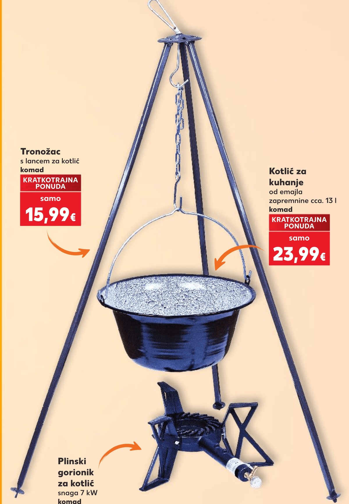 Tronožac komad - Akcija u trgovini Kaufland