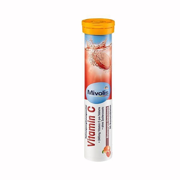 Mivolis vitamin C šumeće tablete crvena naranča 20 kom. - Akcija u trgovini Dm