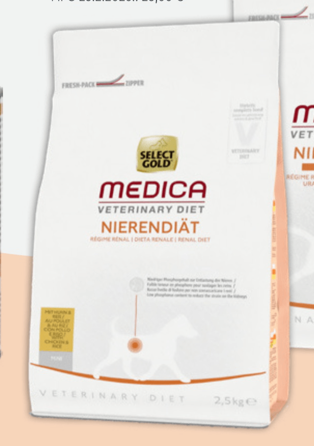 Select Gold Medica Renal Mini Piletina i Riža 2,5 kg - Akcija u trgovini Zoo City