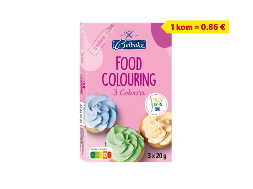 Belbake Boja za kolače 3 x 20 g - Akcija u trgovini Lidl