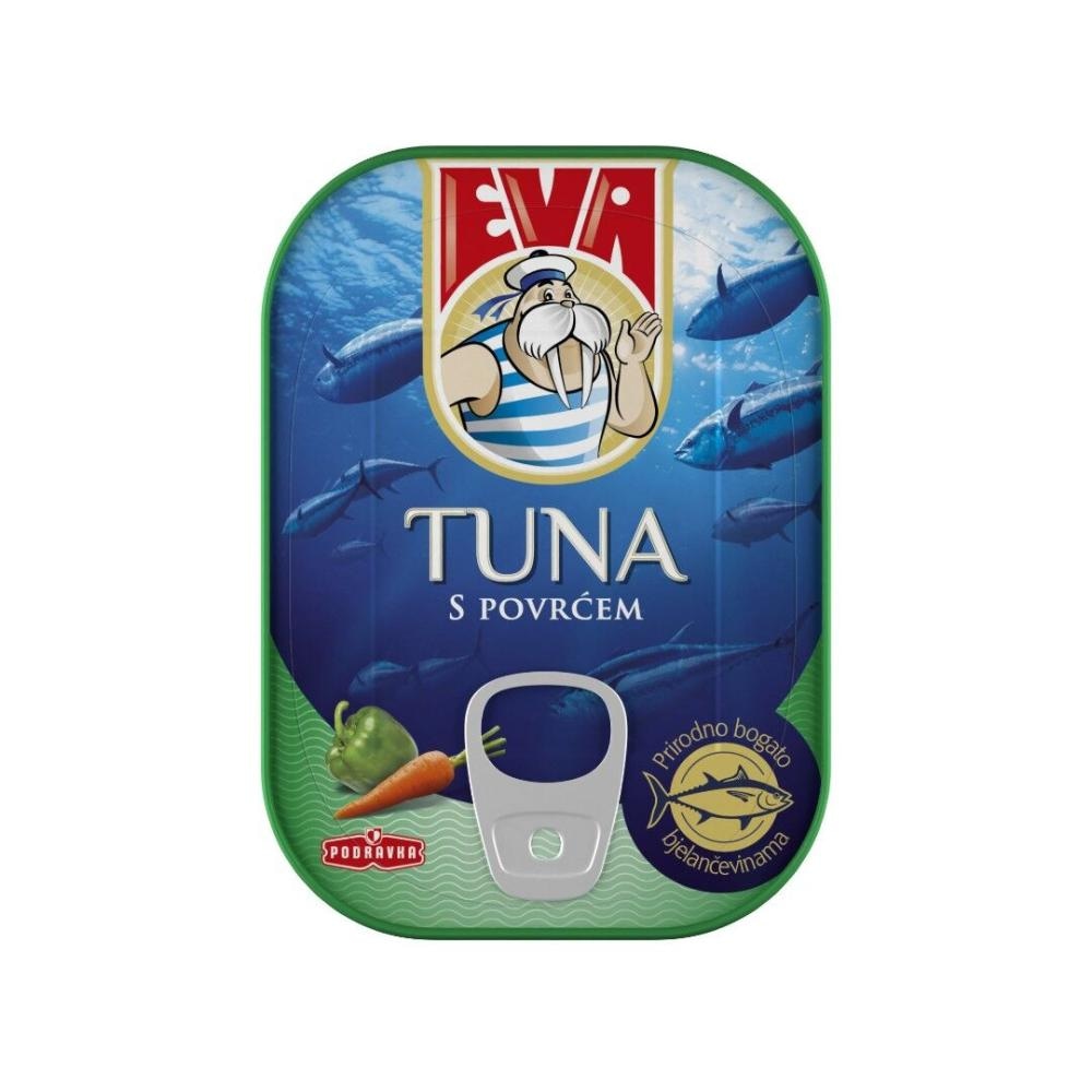 EVA TUNA s povrćem 100g/51g - Akcija u trgovini Konzum