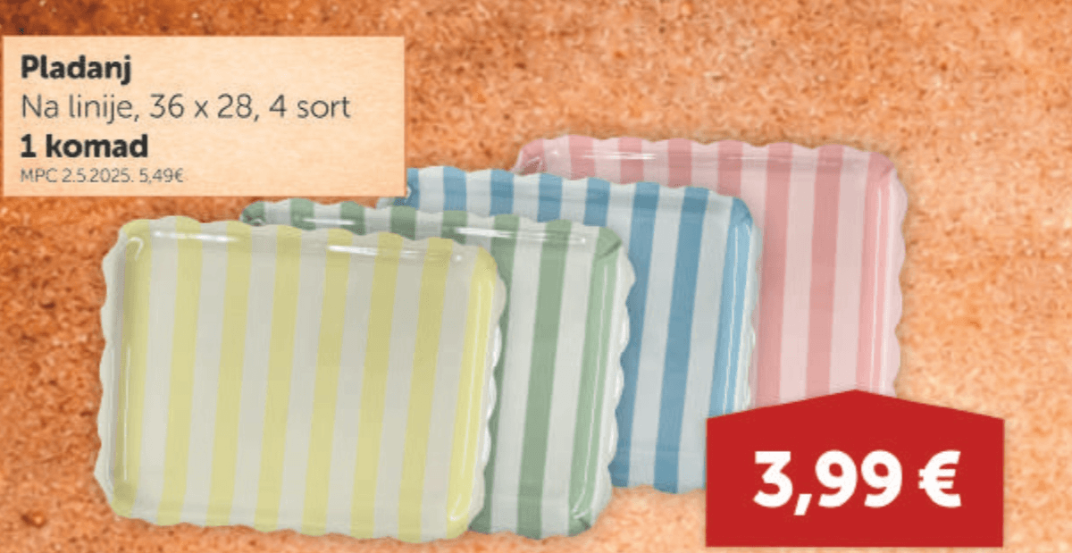 Pladanj 1 komad - Akcija u trgovini Boso