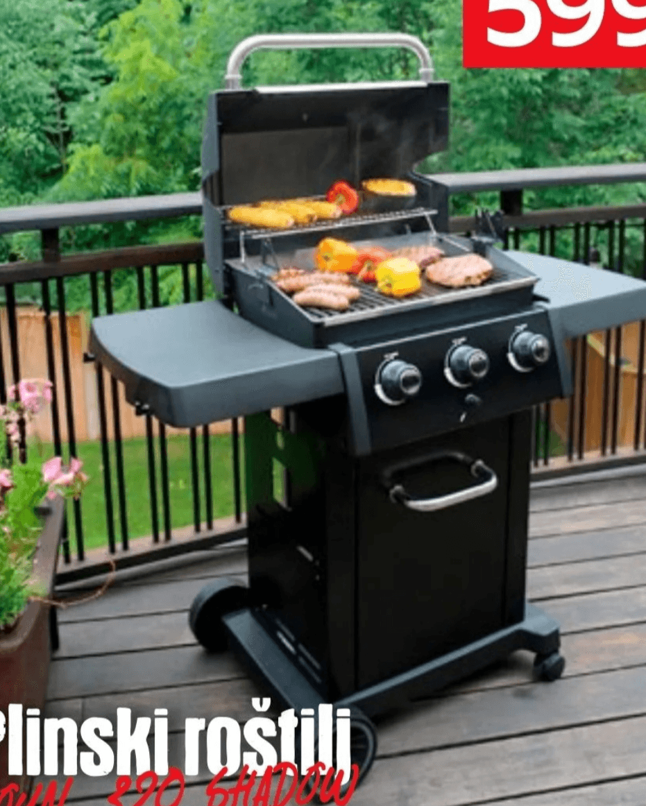 Plinski roštilj Royal 320 Shadow Broil King - Akcija u trgovini Lesnina