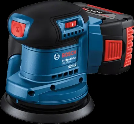 Eksc. aku brusilica BOSCH GEX 185-LI SOLO - Akcija u trgovini Pevex