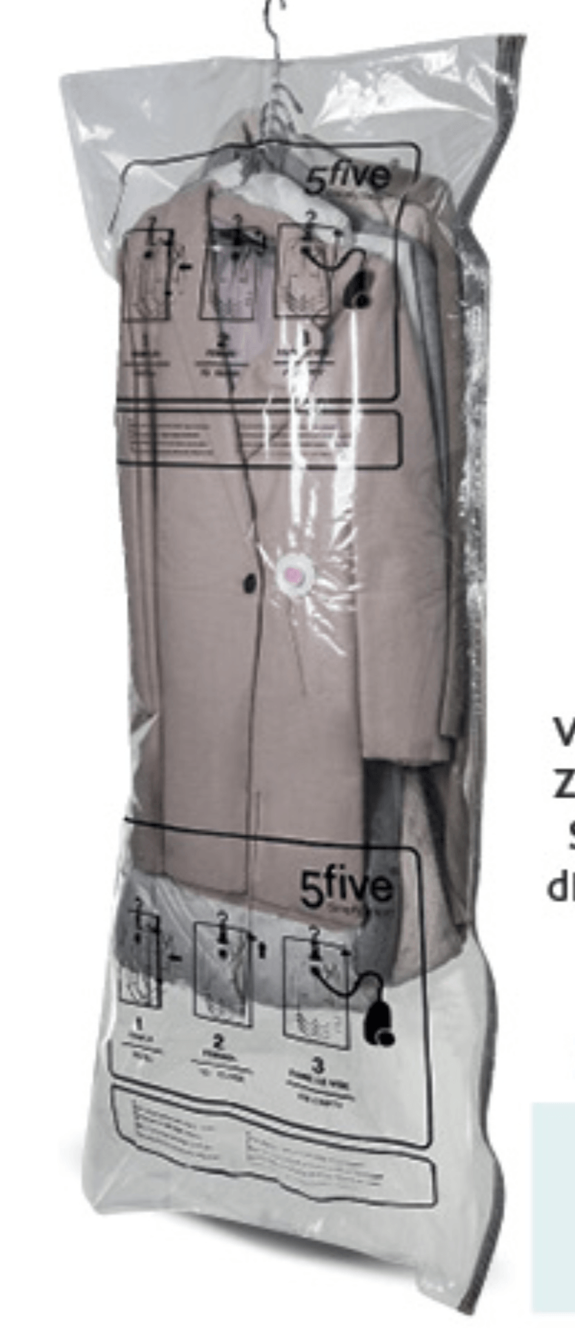 Vakum vreća za spremanje s vješalicom dim.: 160x70cm 5five - Akcija u trgovini Konzum