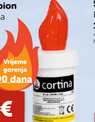 Cortina Uložak za lampion 1 komad - Akcija u trgovini Boso