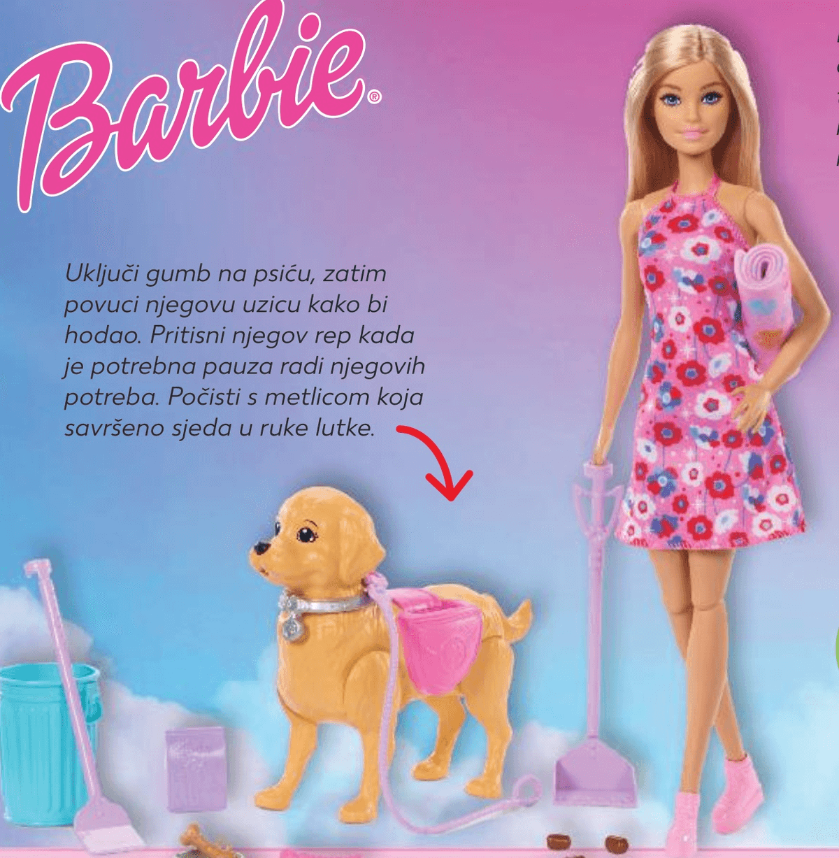 Barbie s psićem za šetnju - Akcija u trgovini Kaufland