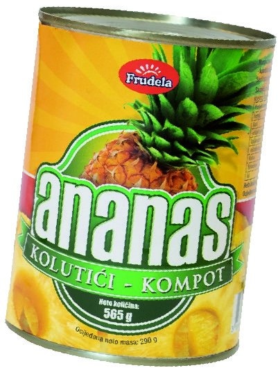 Kompot ananas kolutići Frudela 565 g Akcija u trgovini NTL