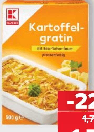 Gratinirani krumpir 500 g Classic - Akcija u trgovini Kaufland