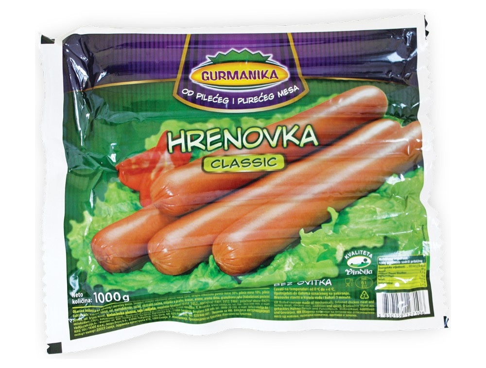 Gurmanika Pileće hrenovke 1 kg - Akcija u trgovini Plodine