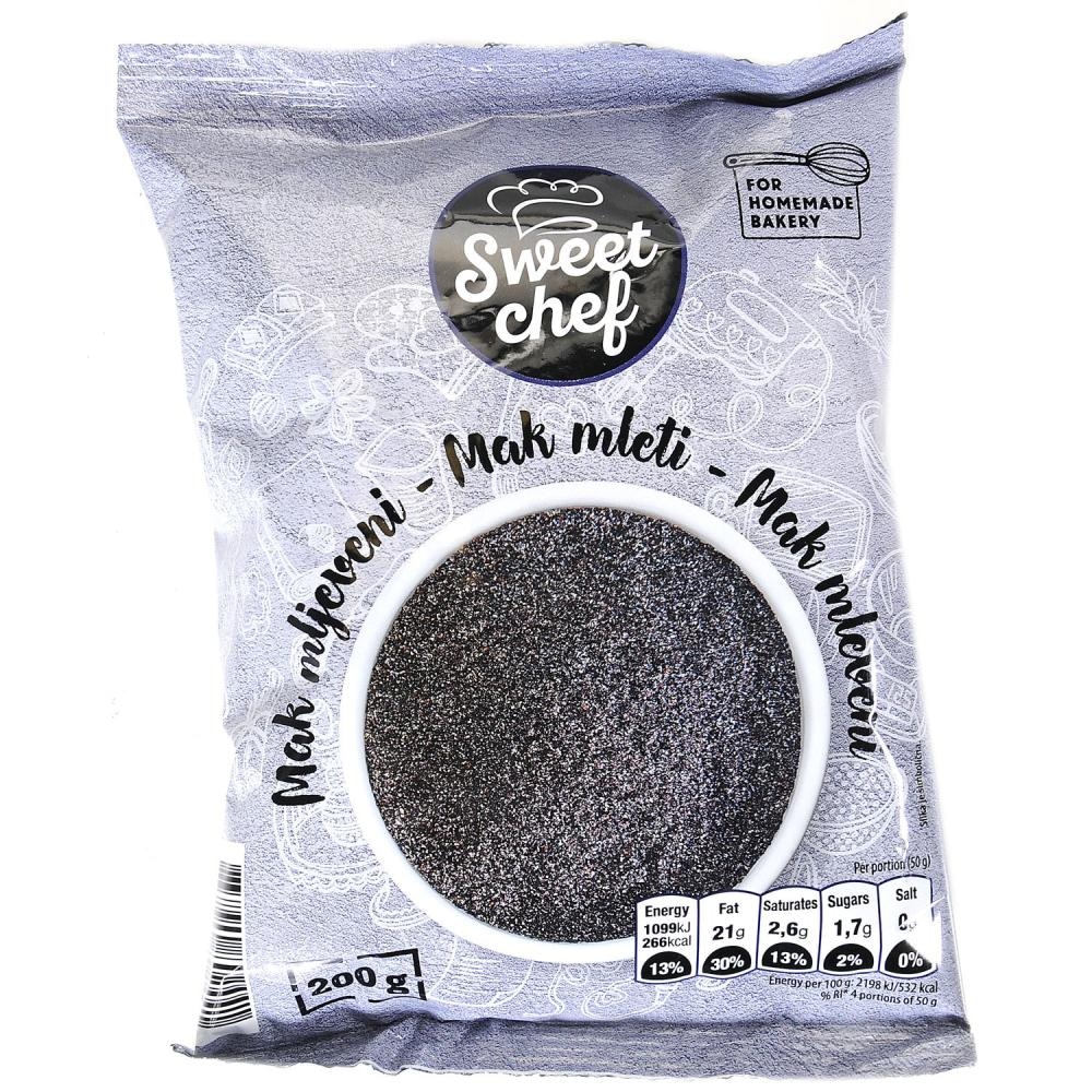 Sweet Chef mak mljeveni 200g - Akcija u trgovini Konzum