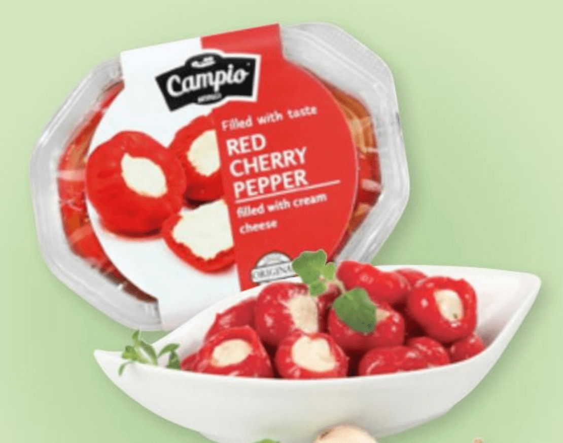 Campio Crvena paprika sa sirom 250 g, ocijeđena masa 150 g - Akcija u trgovini Spar
