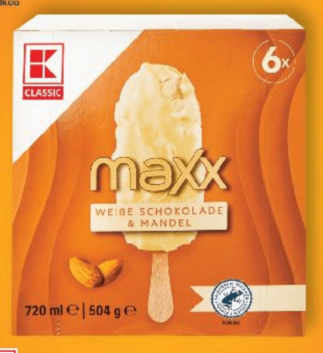 Kaufland Classic Maxx Sladoled na štapiću 6x120 ml K Classic - Akcija u trgovini Kaufland
