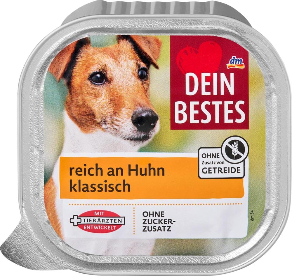Dein Bestes hrana za pse s piletinom 300 g - Akcija u trgovini Dm
