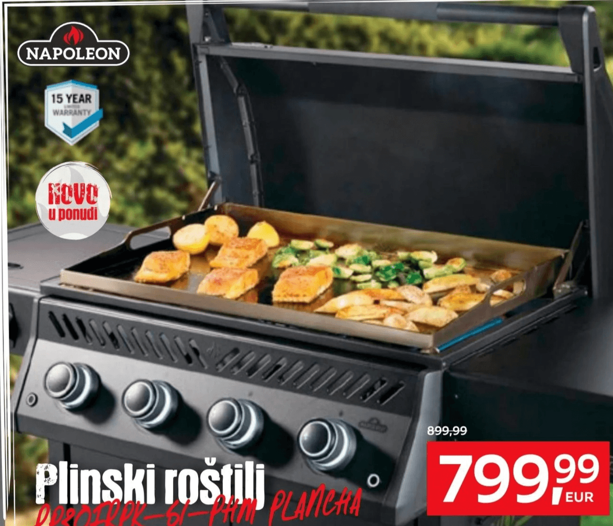 Plinski roštilj NAPOLEON - Akcija u trgovini Lesnina