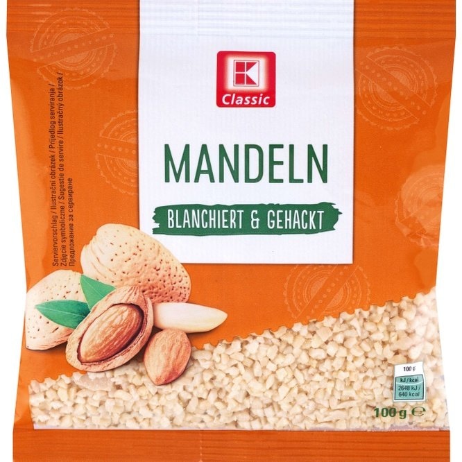 Badem blanširani 100 g K Classic - Akcija u trgovini Kaufland