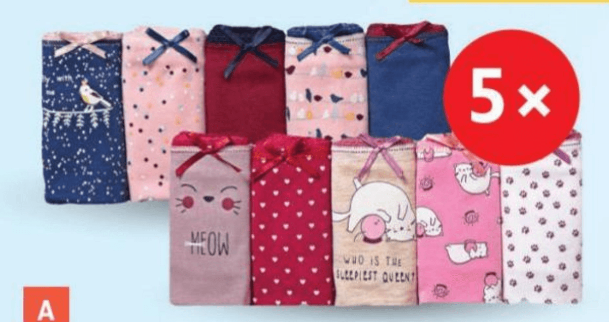 Ženske gaćice 5x - Akcija u trgovini Plodine