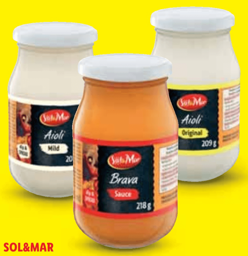 SOL&MAR Umaci Aioli ili Brava 225 ml - Akcija u trgovini Lidl