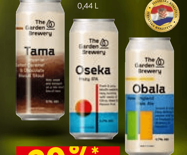 Craft pivo Garden Brewery 0,44 L - Akcija u trgovini Interspar