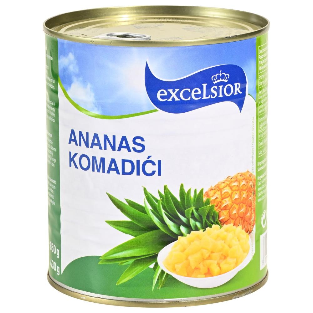 Kompot ananas 850 g EXCELSIOR Akcija u trgovini KTC