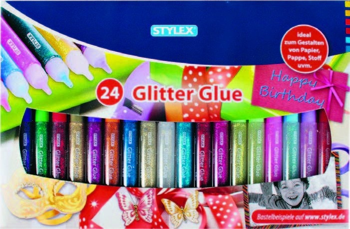 Ljepilo sa šljokicama set od 24 kom Stylex - Akcija u trgovini Mueller